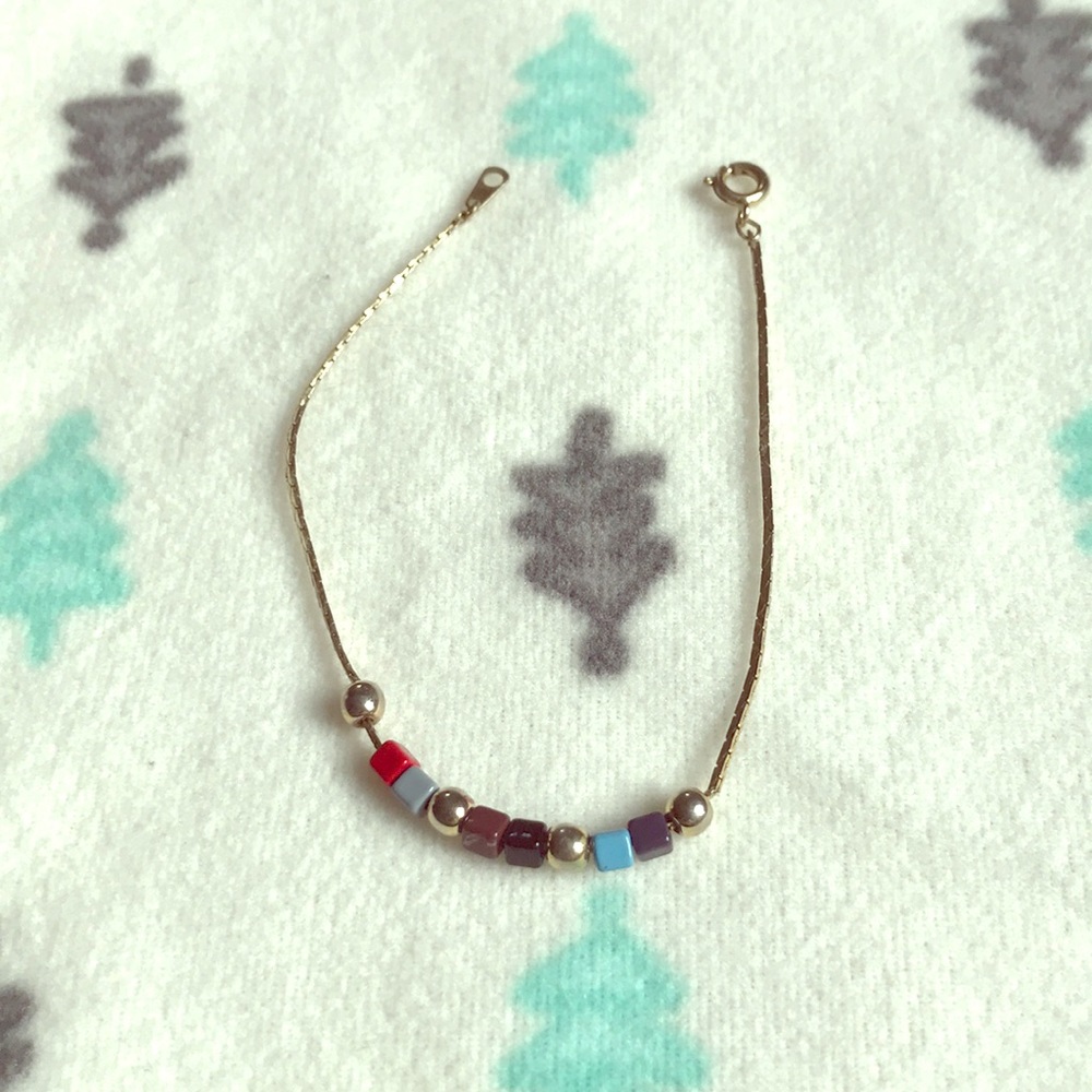 VINTAGE 90’s era gold chain bracelet